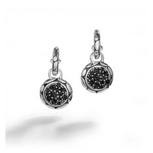 John Hardy Kali Lavafire black sapphire earrings